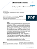 BMC Health Services Research: Evidence Based Practice in Postgraduate Healthcare Education: A Systematic Review