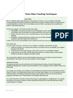 Teaching Techniques