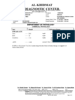 Al-Khidmat Diagnostic Center: Department of Pathology