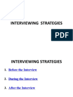 10 - INTERVIEWING STRATEGIES Job Seekers