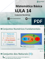 Aula 14 - Conjuntos Numéricos - Slides