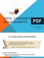 Tests, Assessments & Measurements