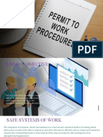 Work Control Procedures at Tot