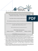 La Psicología Evolutiva en Relación Al Perfil Docente en Educación