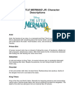 THE LITTLE MERMAID JR Character Descriptions