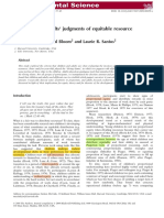 McCrink 2010 Children's and Adults' Judgments of Equitable Resource Distributions