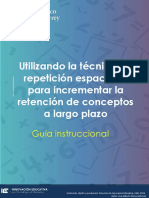 Utilizando La Técnica de Repetición Espaciada para Incrementar La Retención de Conceptos A Largo Plazo