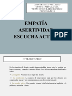 Empatia, Asertividad, Escucha Activa