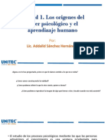 Los Orígenes Del Saber Psicológico y El Aprendizaje Humano