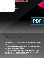 Problemas Especificos de Aprendizaje