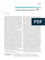 Qualitative and Mixed Methods Research in Trials