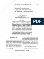 Streamer Generation and Propagation in Transformer Oil Under Ac Divergent Field Conditions