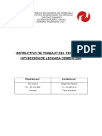 INSTRUCTIVO DE TRABAJO DEL PROCESO DE INTYECCIÓN DE LECHADA CEMENTOSA - Enviar A Vanessa