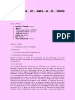 Autoanálisis en Base A La Teoría Factorial