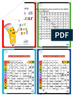 Llavero de Las Tablas de Multiplicar 2021 - ME 1