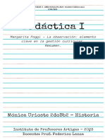 Poggi - LA OBSERVACIÓN ELEMENTO CLAVE EN LA GESTION CURRICULAR