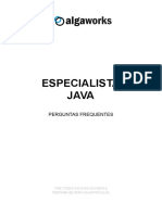 Especialista em Java 20f Perguntas Frequentes