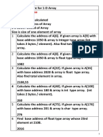 Array Storage Structure