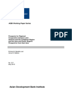 Prospects For Regional Cooperation Between Latin America and The Caribbean Region and The Asia and Pacific Region - Perspective From East Asia