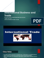 International Business and Trade