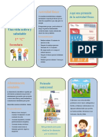 Triptico Importante de Educacion Fisica