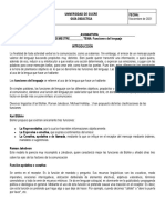 Guía #1 Las Funciones Del Lenguaje