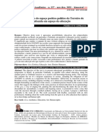 Ponto Cantado Do Espaço Poético-Político Do Terreiro de Umbanda em Espaço de Educação