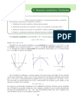 Unidad 7 - Función Cuadrática. Parábolas