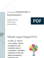 Método Interpretativo Hermenéutico