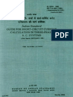 Is 13234-Short Circuit Current Calculation in Three Phase Ac Systems