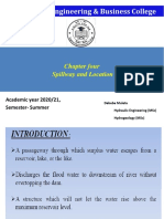 4.0 Spillway and Location