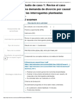 Examen - (APEB1-15%) Estudio de Caso 1 - Revise El Caso Práctico Sobre Una Demanda de Divorcio Por Causal y