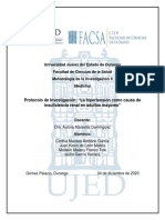 Protocolo de Investigación: "La Hipertensión Como Causa de Insuficiencia Renal en Adultos Mayores".