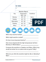 Grade 3 Weather Data A