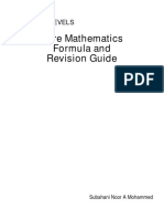 Pure Mathematics Formula Spec