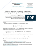 Existence and Global Second Order Regularity For Anis - 2023 - Journal of Differ