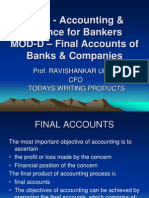 Module D - Final Accounts of Banks & Companies - Presentation