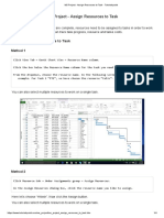 MS Project - Assign Resources To Task - Tutorialspoint