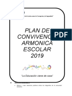 Plan de Convivencia Armonica Escolar