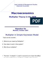 MacroEconomics - Lecture 4 SKM Multiplier