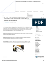 FORMAT FOR NON-DISCLOSURE AGREEMENT FOR LABORATORY BUSINESS - Research SOP