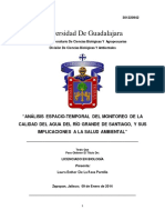 Monitoreo de La Calidad Del Agua Del Rio Grande de Santiago y Sus Implicaciones A La Salud Ambiental