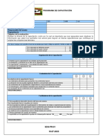 Programa de Capacitacion SST