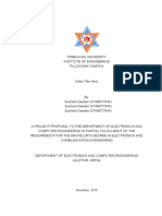 Ioe Bachelors Proposal Proposal Format Pulchowk Campus