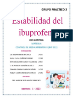 Informe 2do Control Ibuprofeno