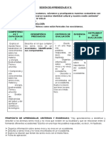 SESION DE APRENDIZAJE CIENCIA Y TECNOLOGÍA IV CICLO para Compartir en Grupo