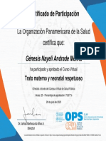 Trato Materno y Neonatal Respetuoso-Certificado Del Curso 3280186