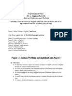 MA Part II English External Syllabus