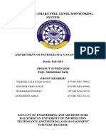 Auto Motive Smart Fuel Level Monitoring Fyp 2022..