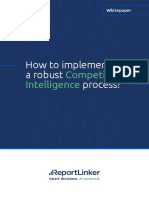 How To Implement A Robust Competitive Intelligence Process